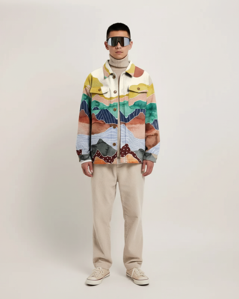 Noe Strata Print Jacket