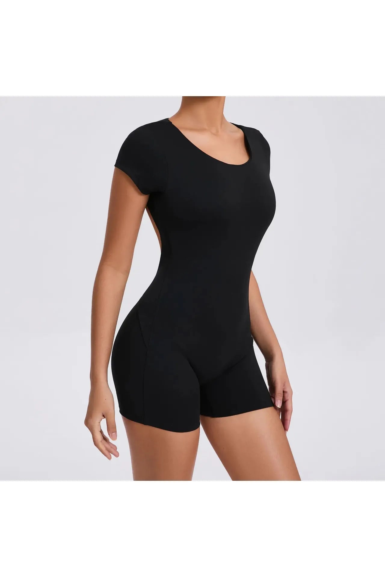 Noe Sculpt Open-Back Romper