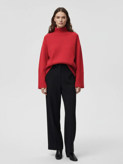 Noe Side Slit Drop Shoulder Sweater