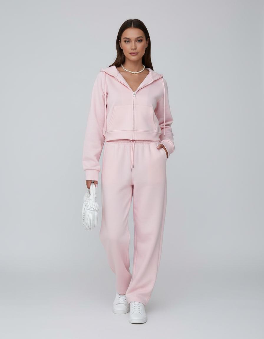 Noe Zip Up Drawstring Hoodie and Pants Set