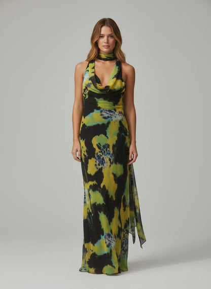 Noe Tropical Maxi Dress