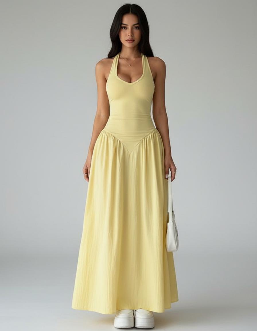 Noe Halter Neck Dress