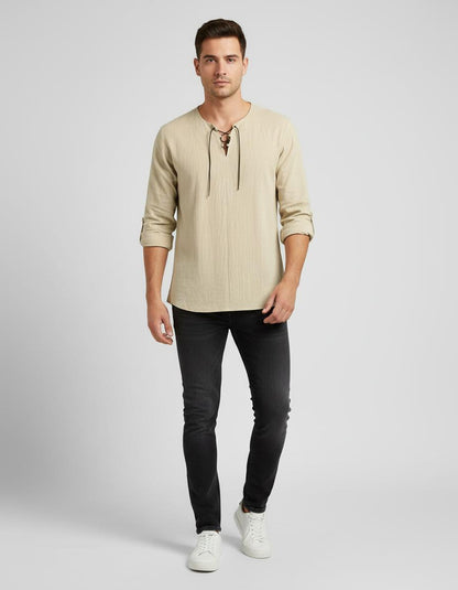 Noe Lace-Up Long Sleeve
