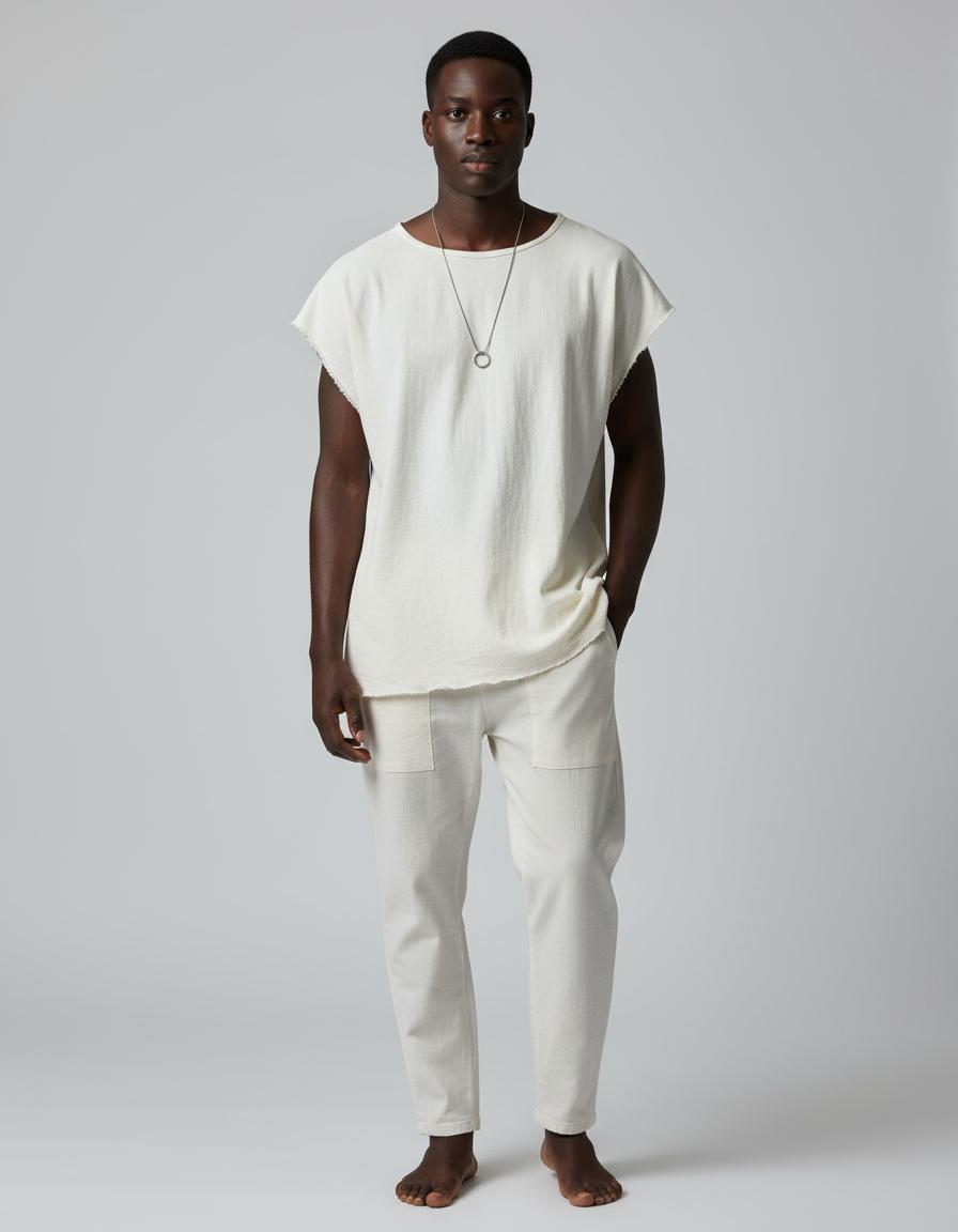 Noe Raw Hem Cap Sleeve Top
