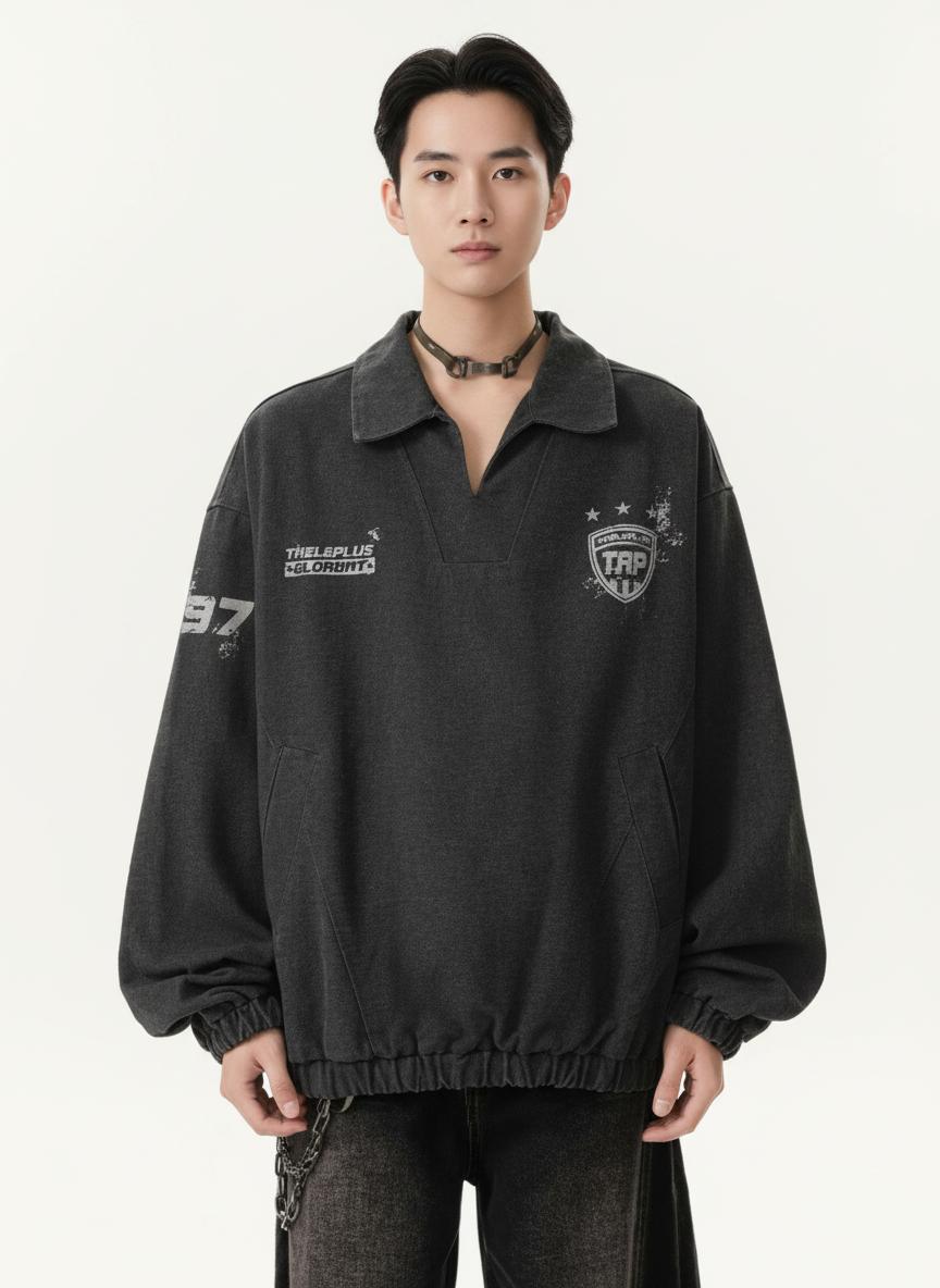 Noe Collared Neck Sweatshirt