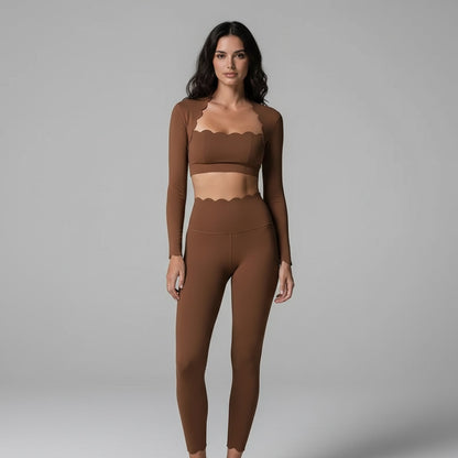 NoeLuxe Scallop Top