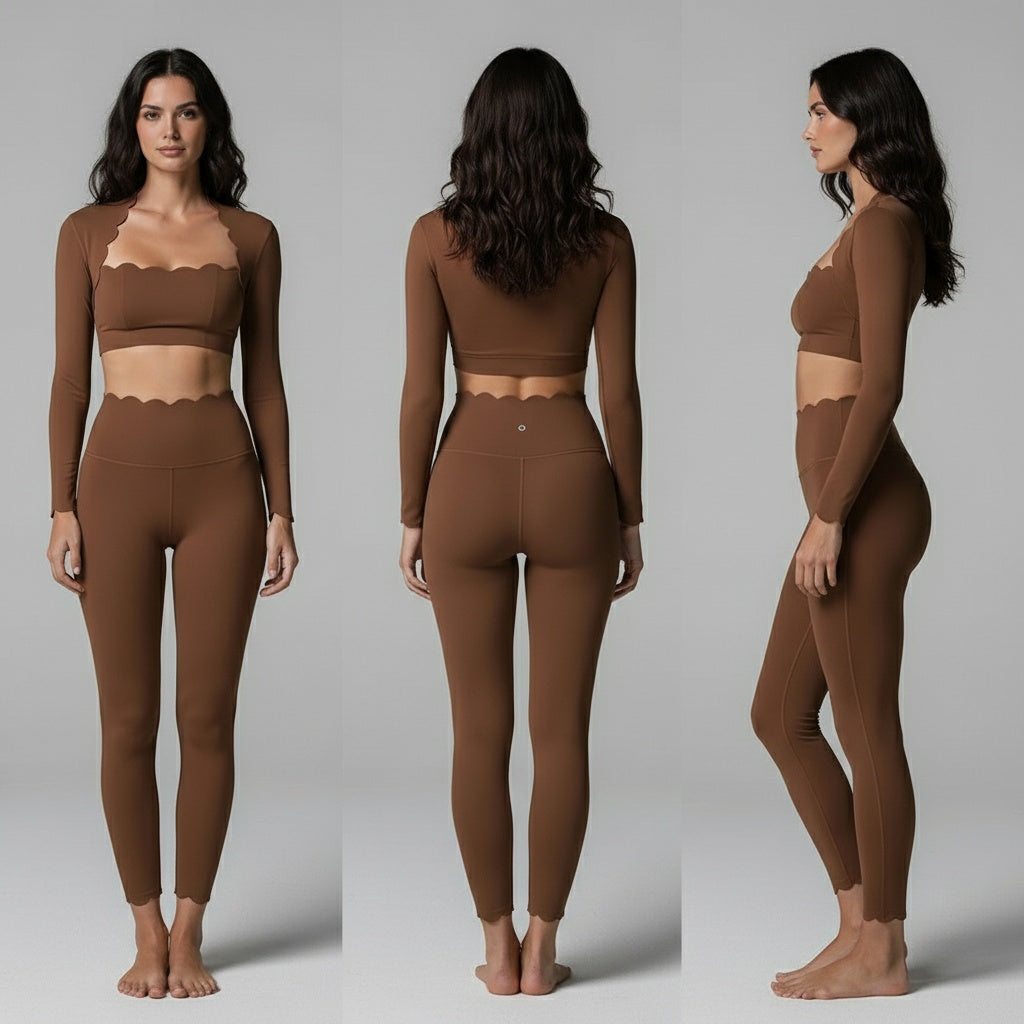 NoeLuxe Scallop Top