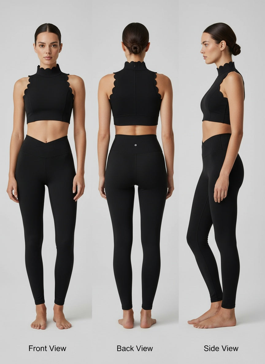 Noe Edge Scallop Top