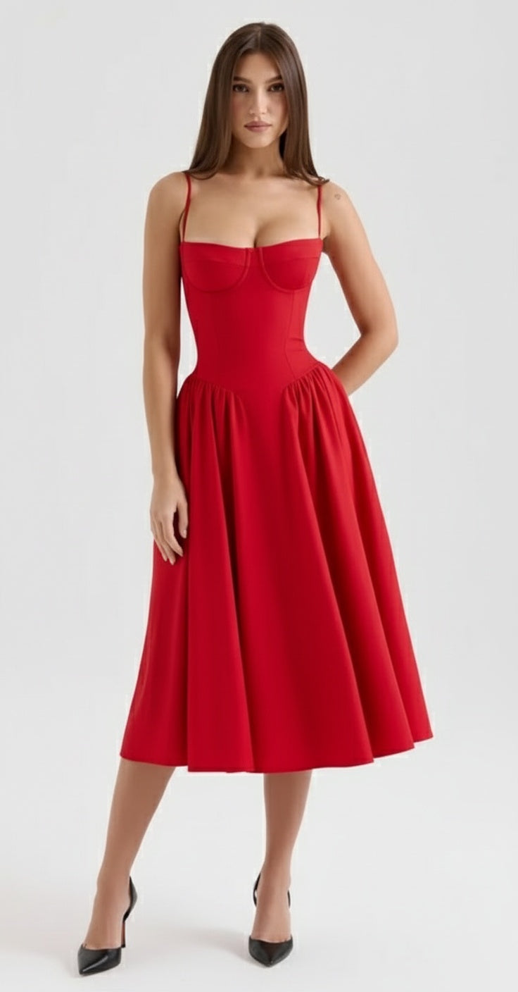 Noe Scarlet Dress