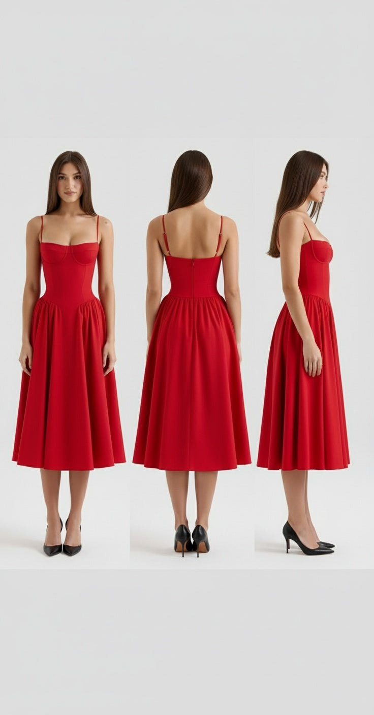 Noe Scarlet Dress
