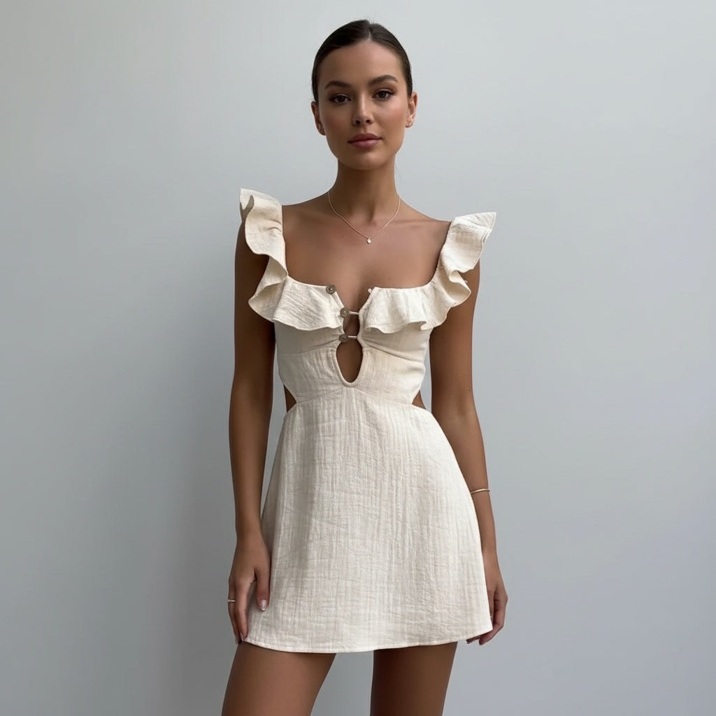 NoeLace Ruffle Dress