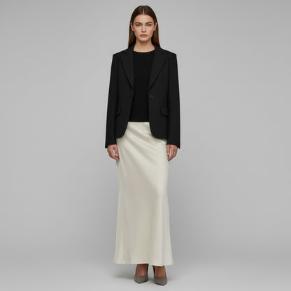 Summer Spring Casual Elegant Solid Color Cotton Maxi Long Dress Skirts