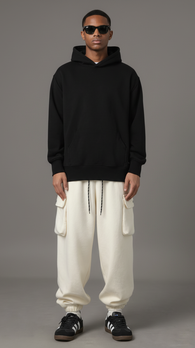 NoeStride Men’s Basic Pocketed Joggers.