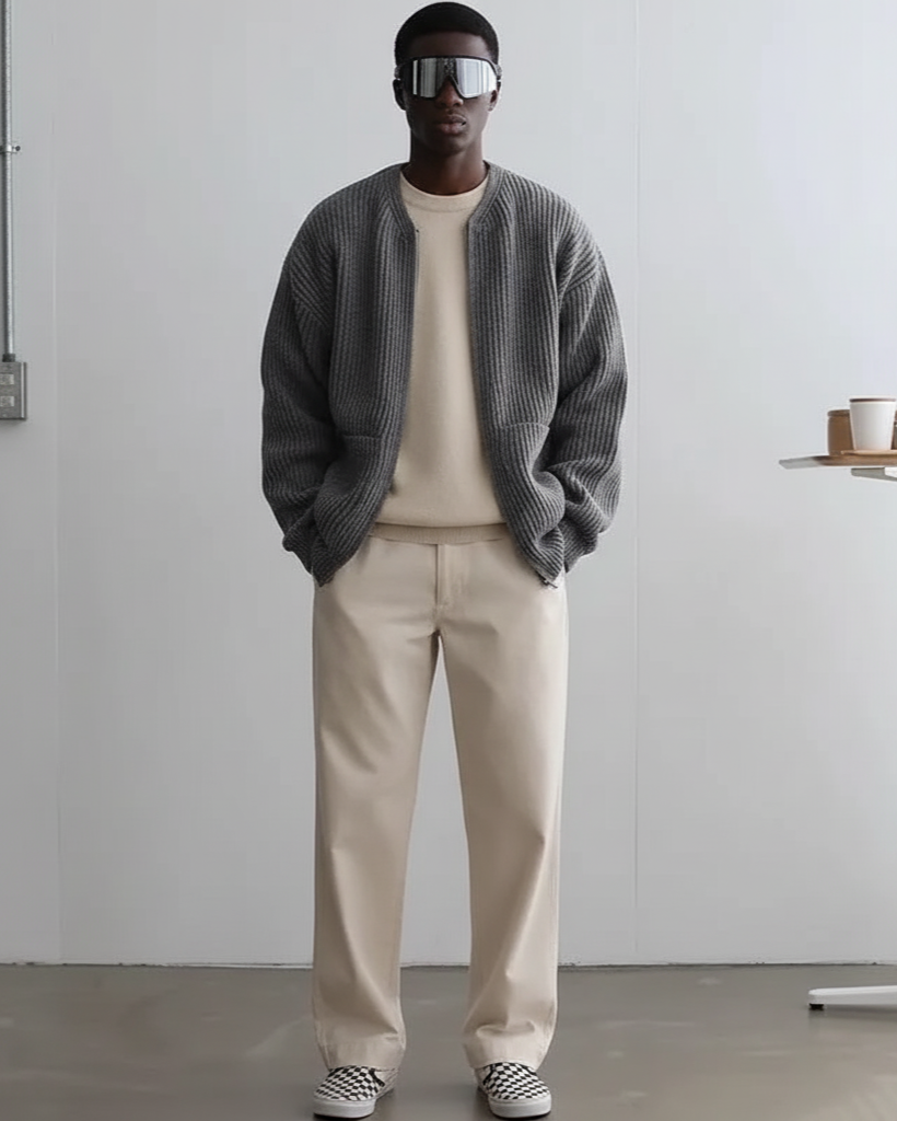 Noe Street Zip-Up Sweater