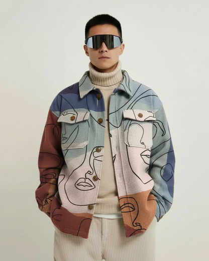 Noe Strata Print Jacket