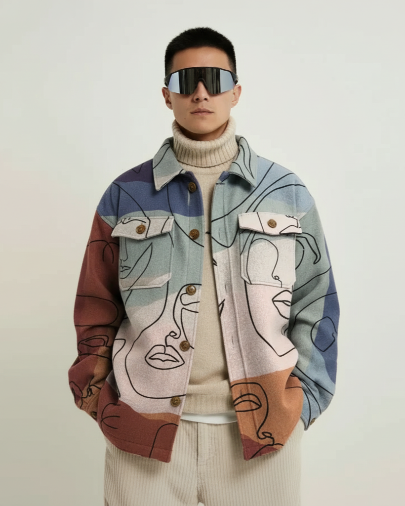 Noe Strata Print Jacket