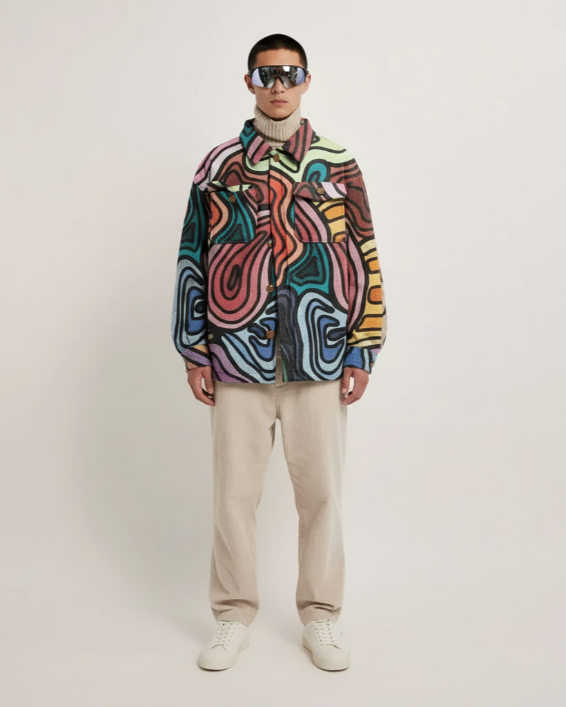 Noe Strata Print Jacket