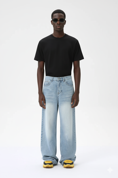 Wide Leg Jeans with Pockets